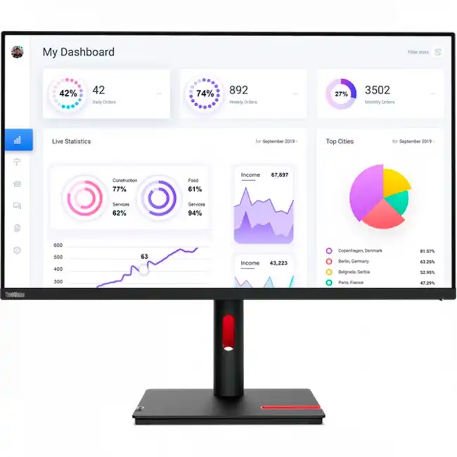 Монитор Lenovo ThinkVision T32P-30 63D2GAT1EU (31.5 ", IPS, 4K UHD 3840x2160 (16:9), 60 Гц)
