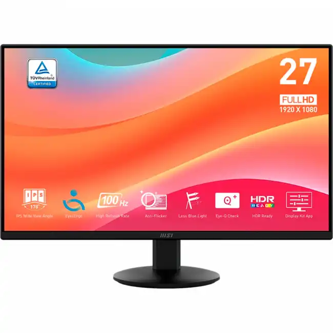 Монитор MSI Pro MP272L 9S6-3PD6CT-008 (27 ", IPS, Full HD 1920x1080 (16:9), 100 Гц)