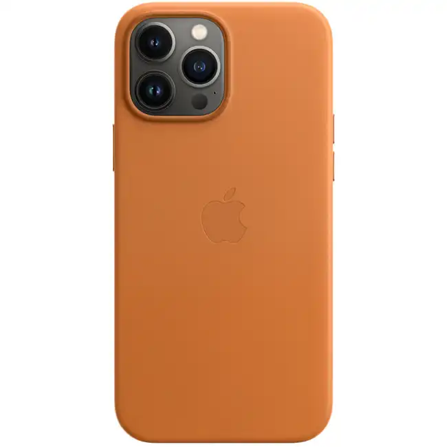 Аксессуары для смартфона Apple Чехол iPhone 13 Pro Max Leather Case with MagSafe - Golden Brown MM1L3ZM/A