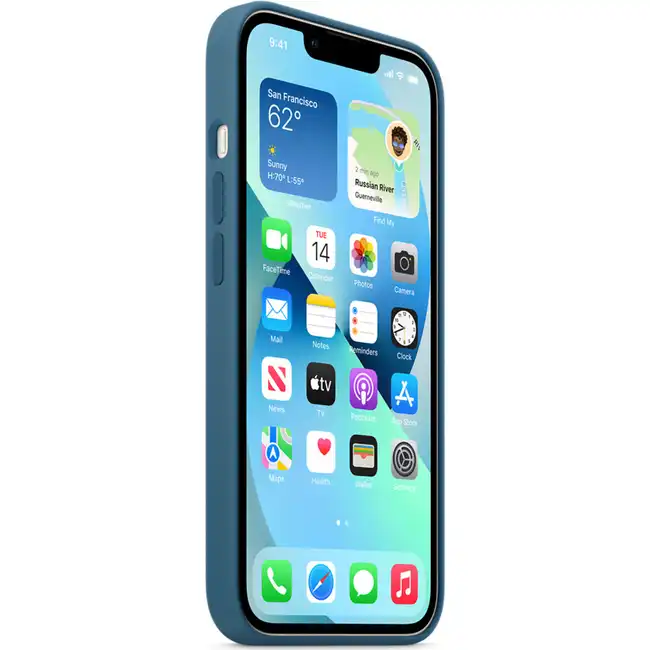 Аксессуары для смартфона Apple Чехол iPhone 13 Silicone Case with MagSafe – Blue Jay MM273ZM/A
