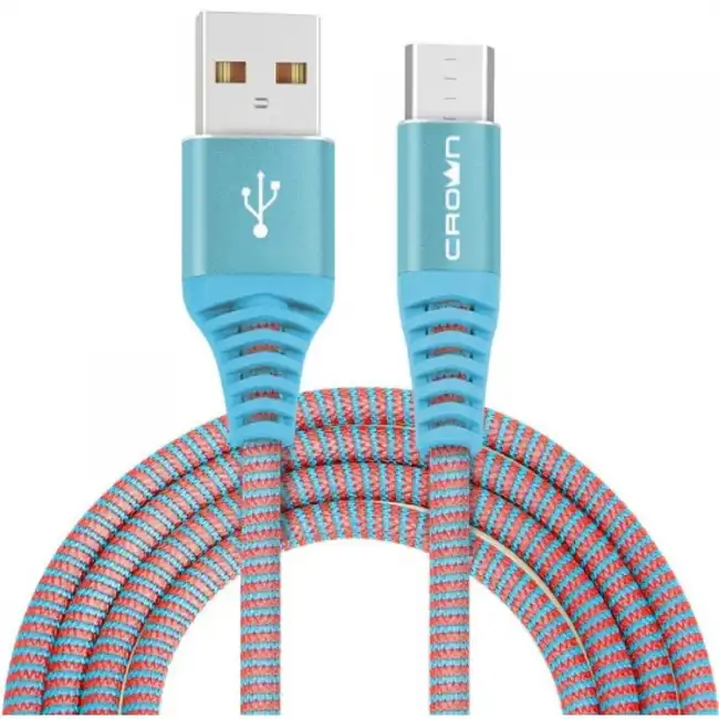 Кабель интерфейсный CROWN micro CMCU-3102M blue (USB Type A - MicroUSB)