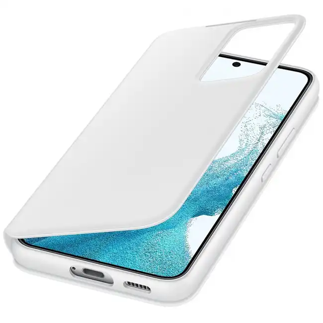 Аксессуары для смартфона Samsung Чехол для Galaxy S22 Smart Clear View Cover EF-ZS901CWEGRU