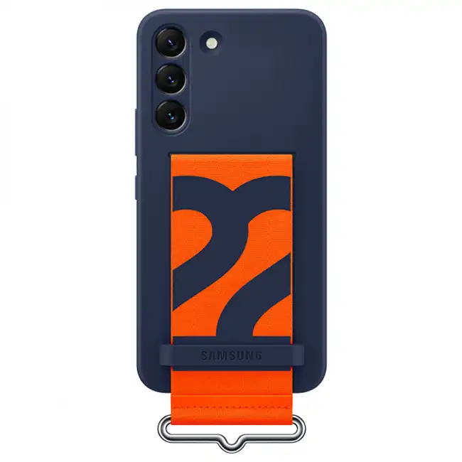 Аксессуары для смартфона Samsung Чехол для Galaxy S22 Silicone with Strap Cover EF-GS901TNEGRU