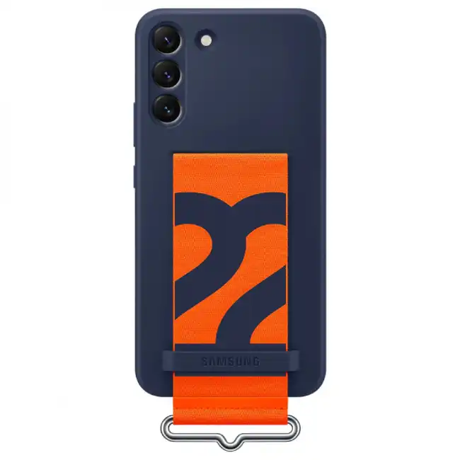 Аксессуары для смартфона Samsung Чехол для Galaxy S22 Plus Silicone with Strap Cover EF-GS906TNEGRU