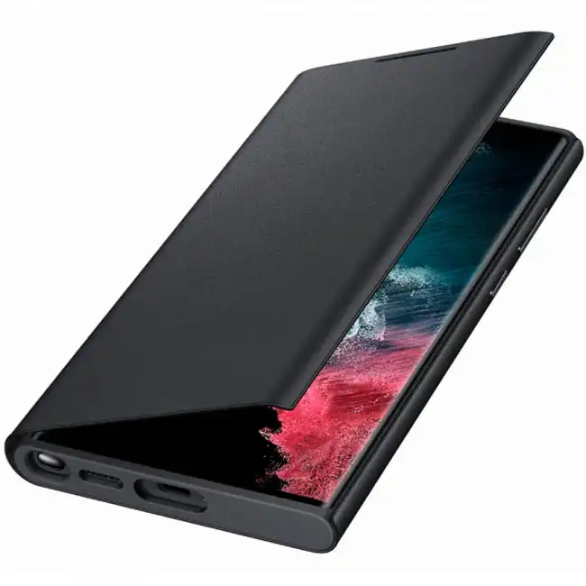 Аксессуары для смартфона Samsung Чехол для Galaxy S22 Ultra Smart LED View Cover EF-NS908PBEGRU