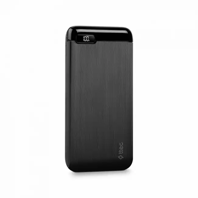 Внешний аккумулятор (Power Bank) Ttec PowerSlim LCD 2BB183S (10000 мАч, Черный)