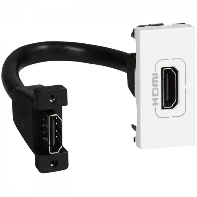 Сетевая розетка Legrand Mosaic Розетка HDMI со шнуром 1М 078778