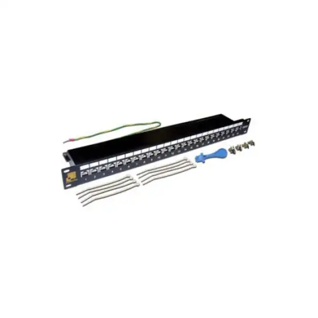 Патч-панель LANMASTER LAN-PPL24S6A (24 порта, STP, Cat. 6a)
