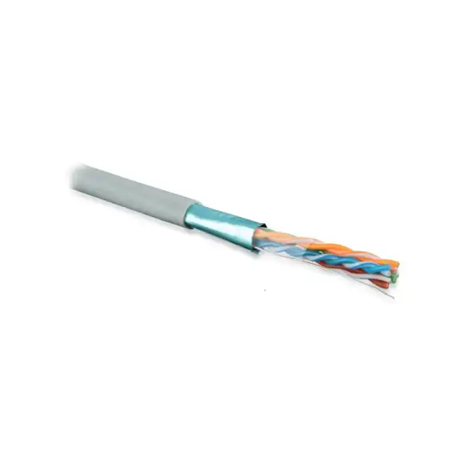 Кабель витая пара Hyperline FUTP4-C5E-S24-IN-LSZH-GY-305