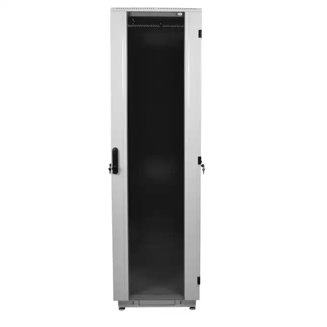 Серверный шкаф ЦМО Шкаф телекоммуникационный напольный 42U (800 × 800) дверь стекло, цвет чёрный ШТК-М-42.8.8-1ААА-9005