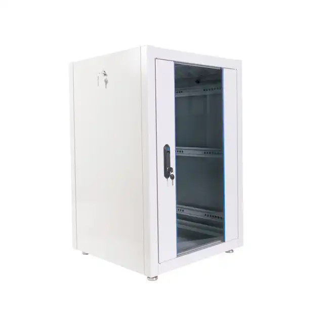 Серверный шкаф ЦМО Шкаф телекоммуникационный напольный ЭКОНОМ 18U (600 × 600) дверь стекло, дверь металл ШТК-Э-18.6.6-13АА