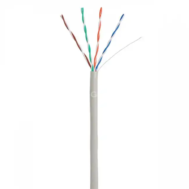 Кабель витая пара NETLAN EC-UU004-5E-PVC-GY U/UTP 4 пары, Кат.5e