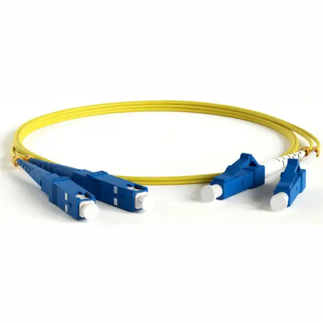 Оптический патч-корд Hyperline FC-D2-9-LC/UR-SC/UR-H-10M-LSZH-YL