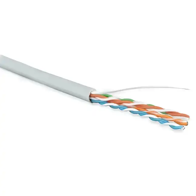 Кабель витая пара Hyperline UUTP4-C5E-S24-IN-PVC-GY-100