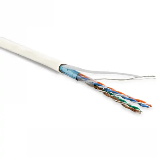 Кабель витая пара Hyperline FUTP4-C5E-P26-IN-LSZH-WH-100