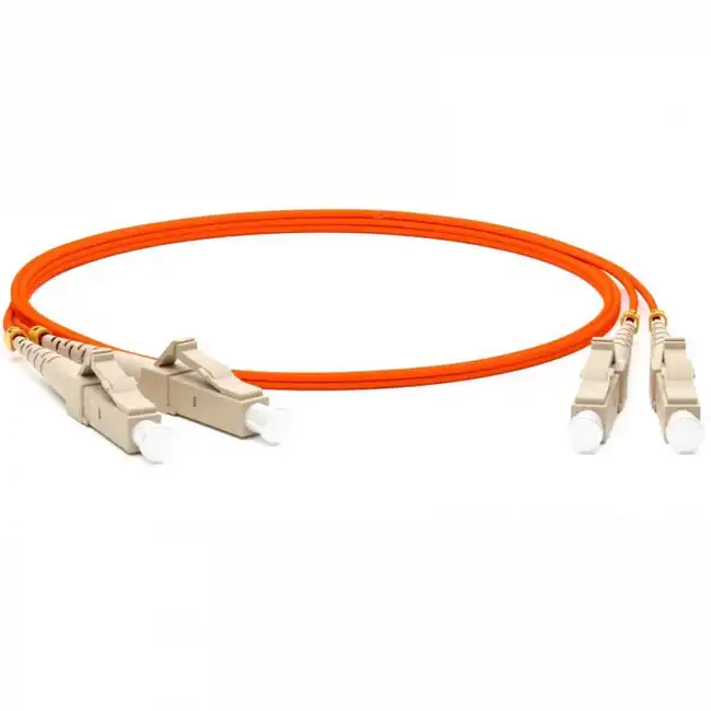 Оптический патч-корд Hyperline FC-D2-50-LC/PR-LC/PR-H-3M-LSZH-OR