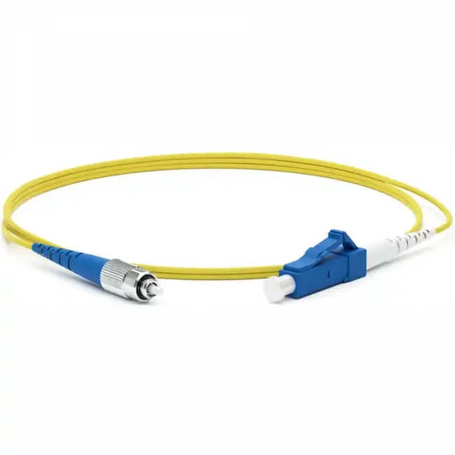Оптический патч-корд Hyperline FC-S2-9-FC/UR-LC/UR-H-0.5M-LSZH-YL