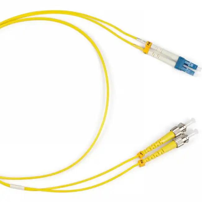 Оптический патч-корд Hyperline FC-D2-9-LC/UR-ST/UR-H-1M-LSZH-YL