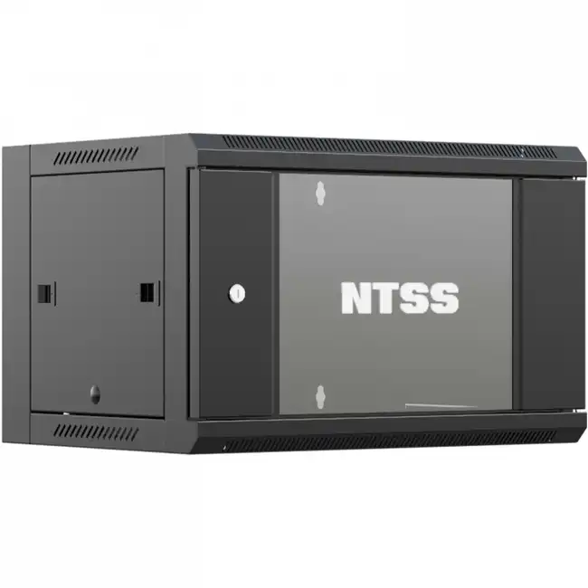 Серверный шкаф NTSS настенный 12U 570x450мм NTSS-W12U6045GS-BL