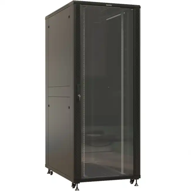 Серверный шкаф Hyperline напольный 19-дюймовый 42U 2055x800х1000 мм TTBR-4281-AS-RAL9004