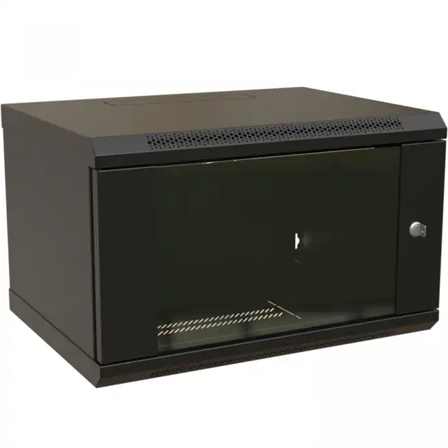 Серверный шкаф WRline настенный 19-дюймовый 9U 500x600х600 мм WR-TW-0966-GP-RAL9004