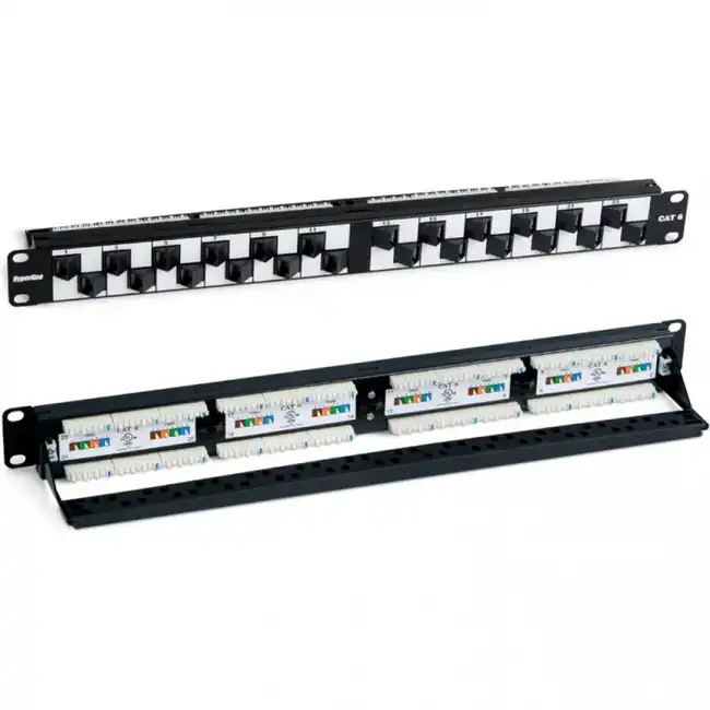Патч-панель Hyperline PP2A-19-24S-8P8C-C6-110 (24 порта, Flat, Cat. 6)