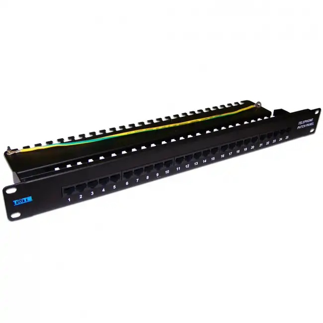 Патч-панель LANMASTER TWT-PP25TEL45 (25 портов, UTP, Cat. 5e)