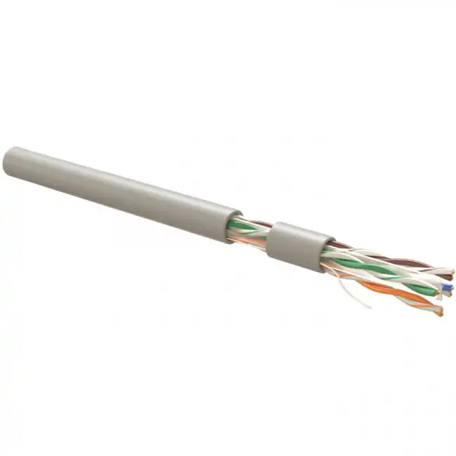 Кабель витая пара Hyperline Кабель витая пара неэкранированный U/UTP (305 м) UUTP4R-C6-S23-IN-LSZH-GY-305