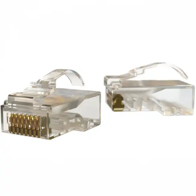 Коннектор Hyperline Разъем легкой оконцовки RJ-45 (8P8C) под витую пару PLEZ-8P8C-UA-C6-100