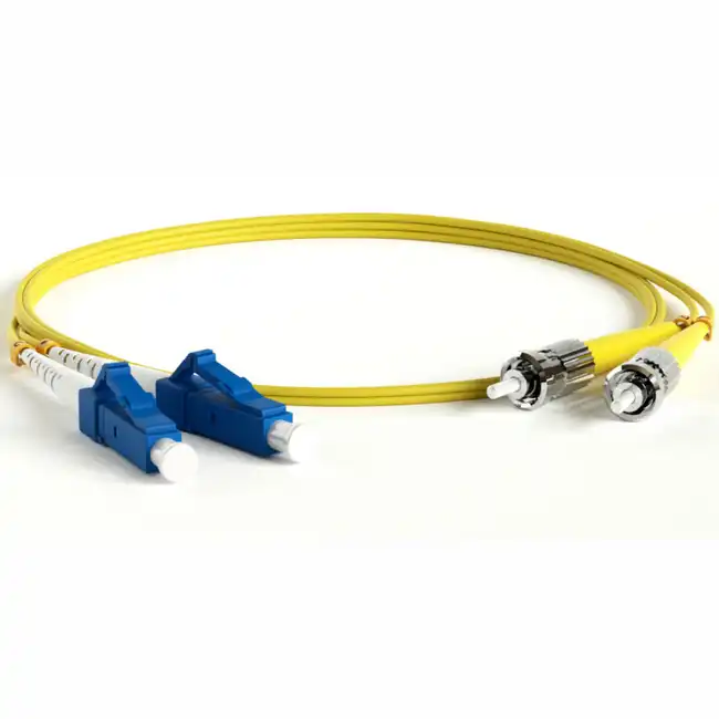 Оптический патч-корд Hyperline LC/UPC-ST/UPC 2.0 мм duplex LSZH 10 м FC-D2-9-LC/UR-ST/UR-H-10M-LSZH-YL