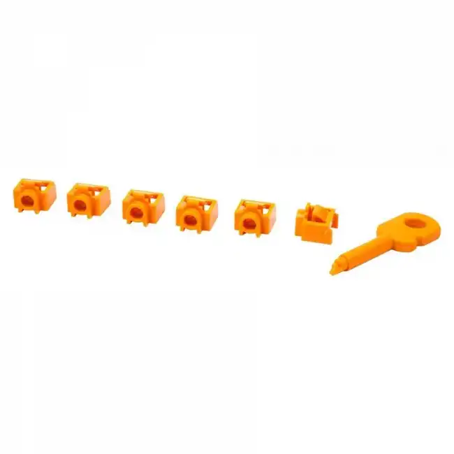 Инструмент для монтажа СКС LANMASTER Комплект заглушек порта RJ-45 LAN-SEC45-PL-SET-OR