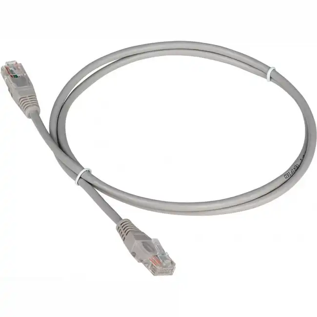 Патч-корд LANMASTER TWT UTP с заливными колпачками, 30.0 м, серый TWT-45-45-30-GY