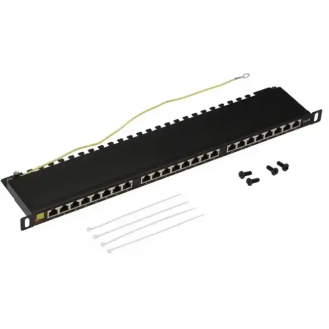 Патч-панель LANMASTER LAN-PPC24S6 (24 порта, UTP, Cat. 6)