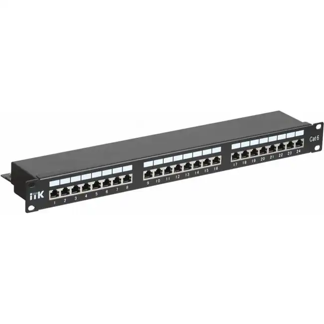 Патч-панель ITK PP24-1UC6S-D05 (24 порта, STP, Cat. 6)