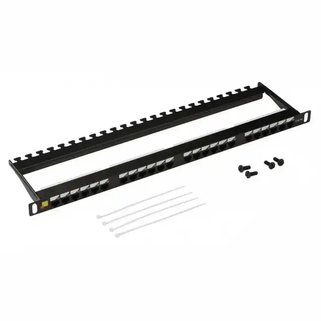 Патч-панель LANMASTER LAN-PPC24U5E (24 порта, UTP, Cat. 5e)