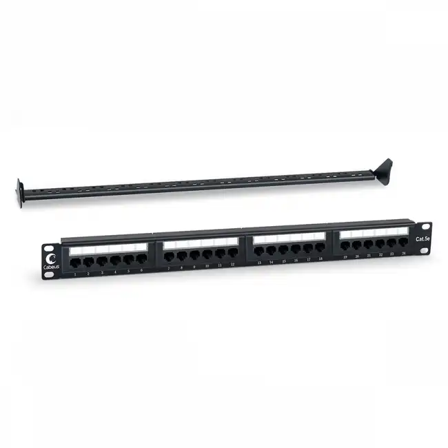 Патч-панель Cabeus PL-24-Cat.5e-Dual (24 порта, Cat. 5e)