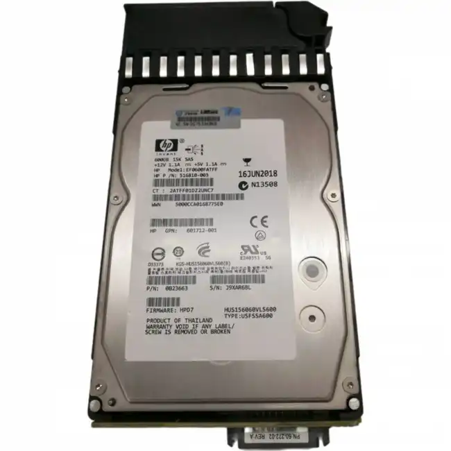 Опция для системы хранения данных СХД HPE 600Gb 15K DP 6G SAS LFF AP860A (Диск для СХД)