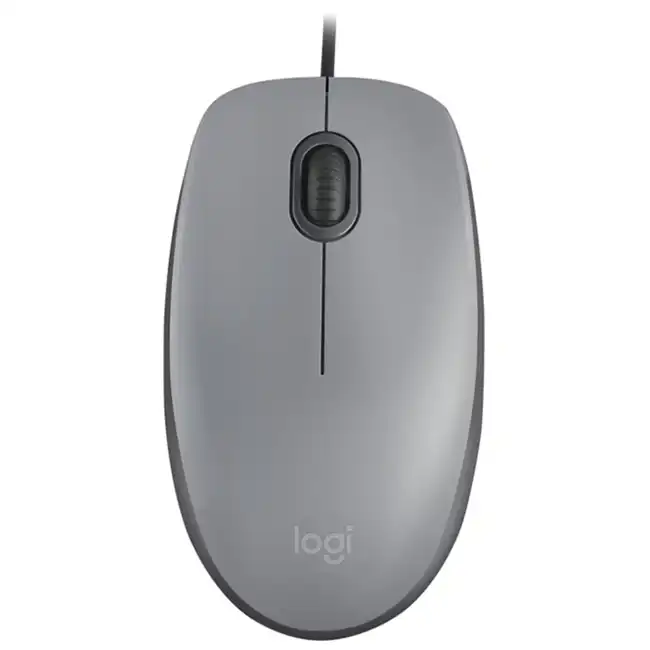 Мышь Logitech M110 Silent - Mid Gray 910-005490 (Бюджетная, Проводная)