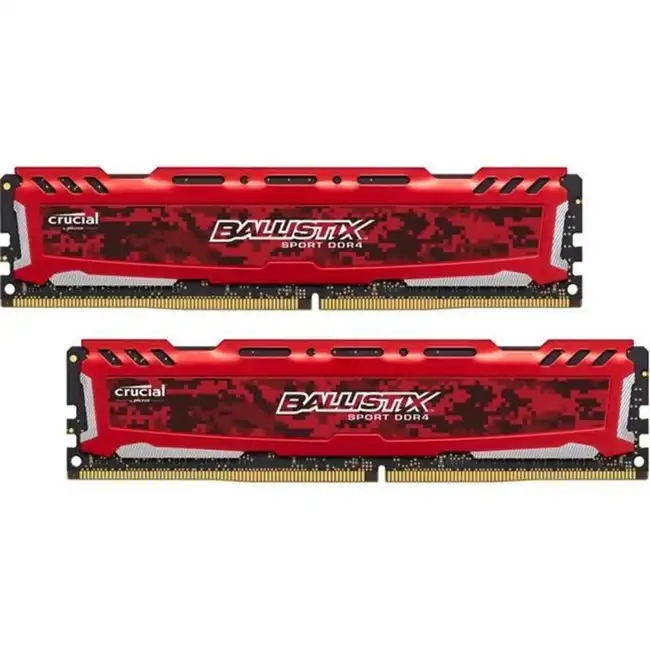 ОЗУ Crucial Ballistix Sport LT Red BLS2K16G4D240FSE (DIMM, DDR4, 32 Гб (2 х 16 Гб), 2400 МГц)