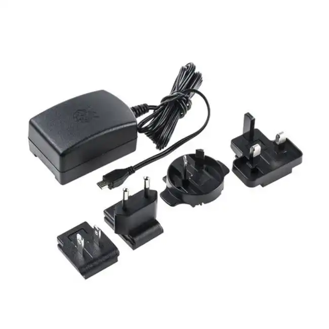 Блок питания Raspberry Pi Official Power Supply Retail, Black Raspberry Pi 3 Power Supply (909-8135)