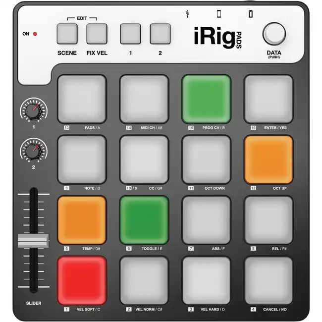 Аксессуар для аудиотехники IK Multimedia MIDI контроллер IK Multimedia iRig Pads для PC/Mac и устройств на базе iOS IP-IRIG-PADS-IN