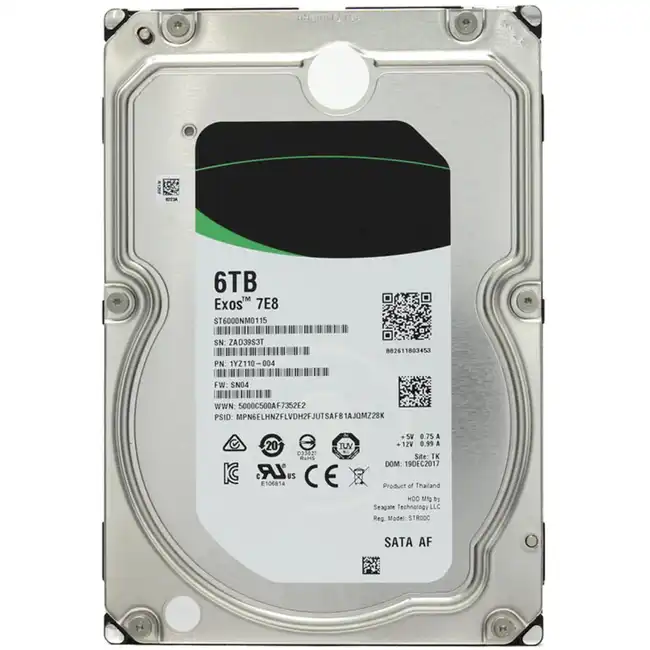 Внутренний жесткий диск Seagate Exos 7E8 ST6000NM029A (HDD (классические), 6 ТБ, 3.5 дюйма, SAS)