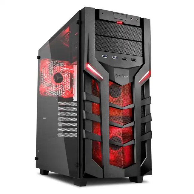 Корпус Sharkoon DG7000-G Red DG7000-G RED