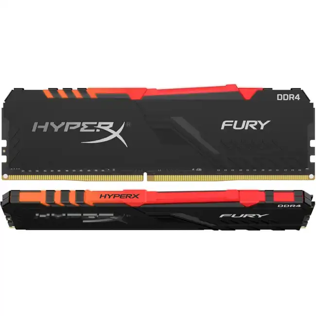 ОЗУ Kingston HyperX Fury RGB (KIt of 2) HX436C17FB3AK2/16 (DIMM, DDR4, 16 Гб (2 х 8 Гб), 3600 МГц)