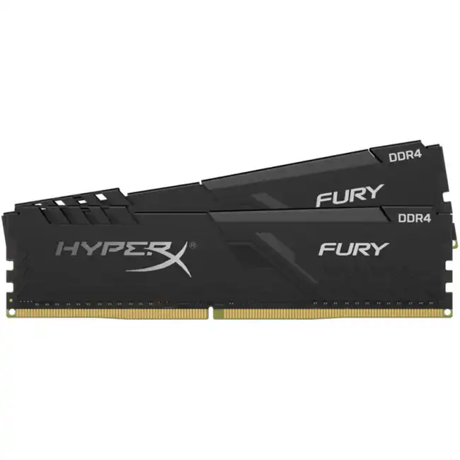 ОЗУ Kingston HyperX FURY Black DDR4 (Kit of 2) HX424C15FB3K2/64 (DIMM, DDR4, 64 Гб (2 х 32 Гб), 2400 МГц)