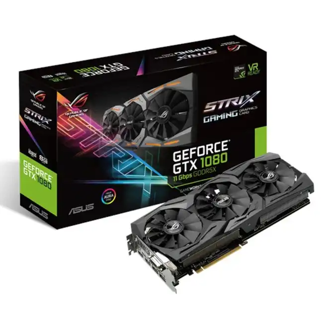 Видеокарта Asus ROG Strix GTX 1080 STRIX-GTX1080-A8G-11GBPS (8 ГБ)