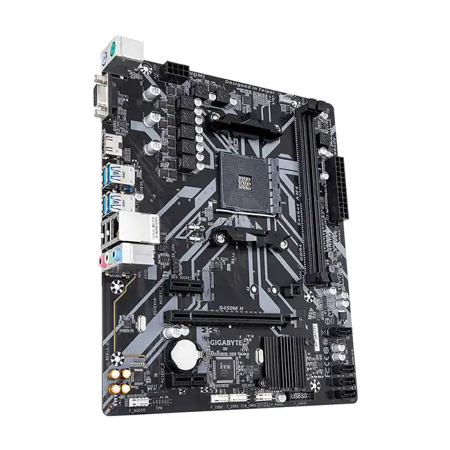Материнская плата Gigabyte B450M H (micro-ATX, AMD AM4)