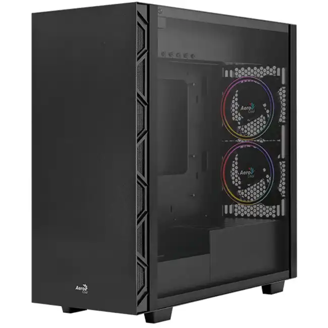 Корпус Aerocool Flo Saturn FRGB-G-BK-v1 Aerocool Flo Saturn FRGB-G-BK-v1 (w