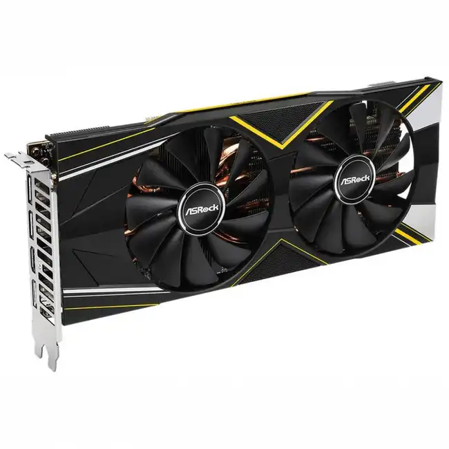 Видеокарта ASRock Radeon RX 5700 XT Challenger D 8G OC [RX5700XT CLD 8GO], 8 GB/ 256 Bit/ GDDR6 RX5700XT CLP 8GO (8 ГБ)