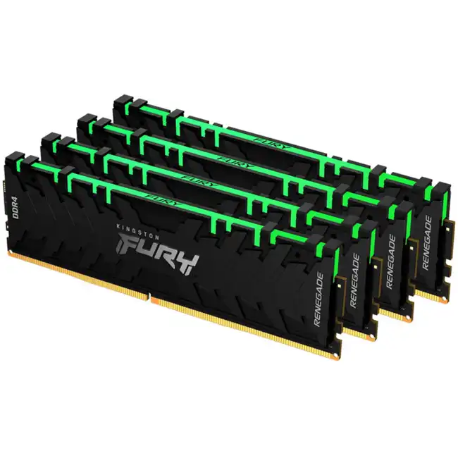 ОЗУ Kingston 4/16 ГБ FURY Renegade RGB KF436C16RB1AK4/64 (DIMM, DDR4, 64 Гб (4 х 16 Гб), 3600 МГц)